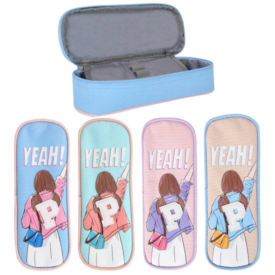 Пенал-косметичка "Yeah!" 21,5х8х6,5 см, ткань