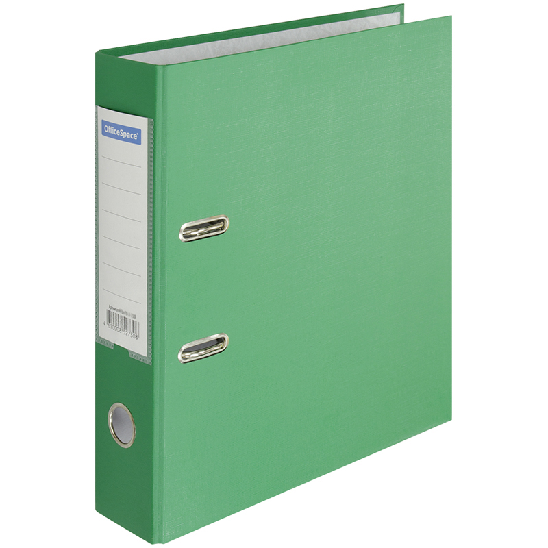 Папка-регистратор Office Space ПВХ, 70 мм, зеленая