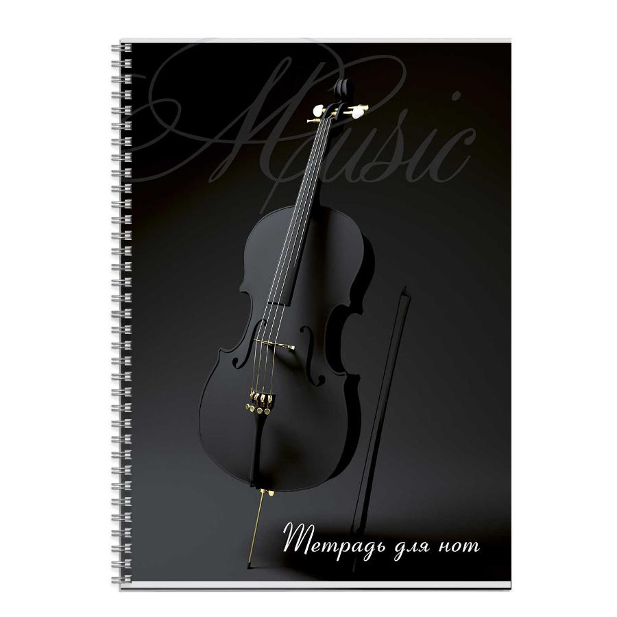 Тетрадь для нот А4 32 л. "Черная скрипка"