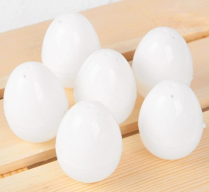 Пенопластовая заготовка "Яйцо", открывается, 6 шт, 4х6 см, белый