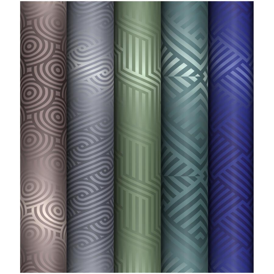 Бумага упаковочная 70х100 см "Паттерн. Геометрия", ассорти