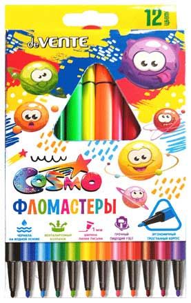 Фломастеры 12 цветов "deVENTE. Trio", картонная коробка