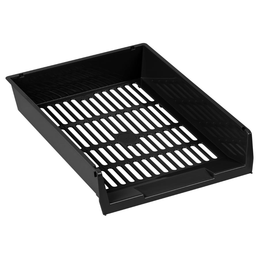 Поддон для бумаг "Респект", сетчатый черный