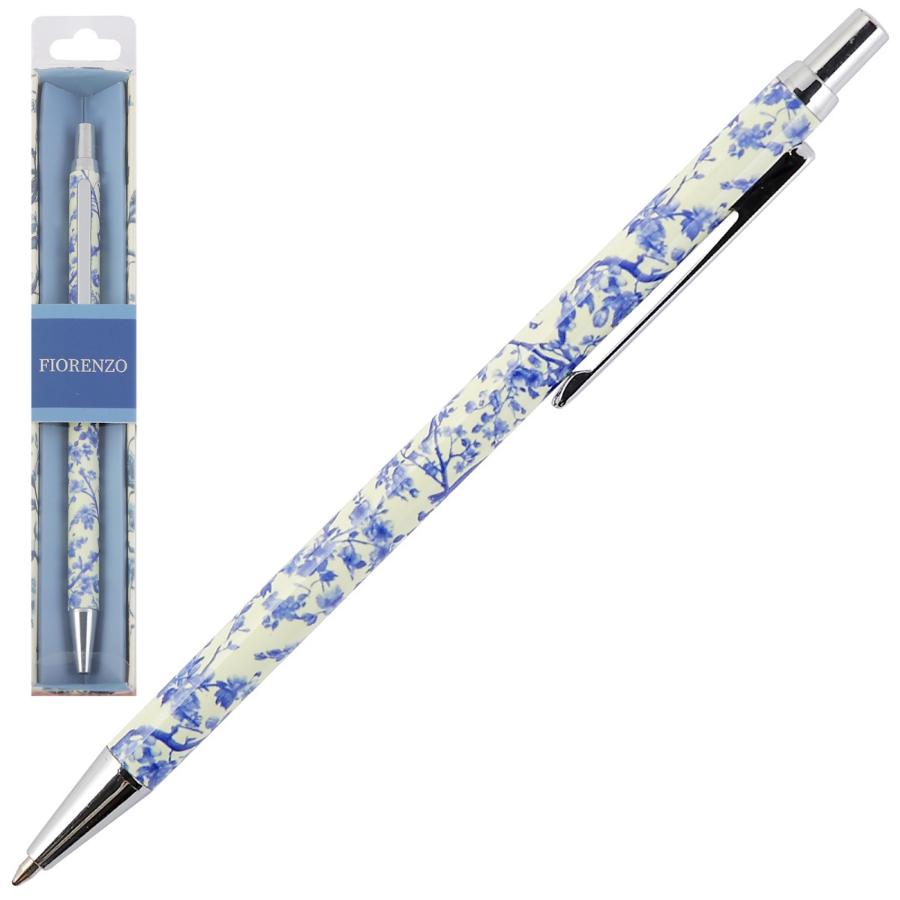 Ручка шариковая подарочная FIORENZO "Blue birds" автоматическая