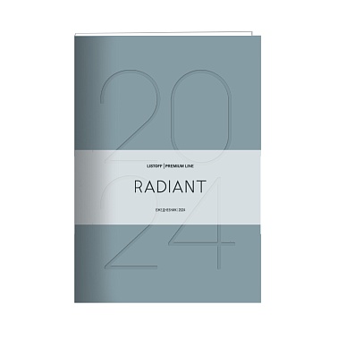 Ежедневник А6 176л. 2024г, Soft Touch Special. Radiant, серо-синий, кожзам