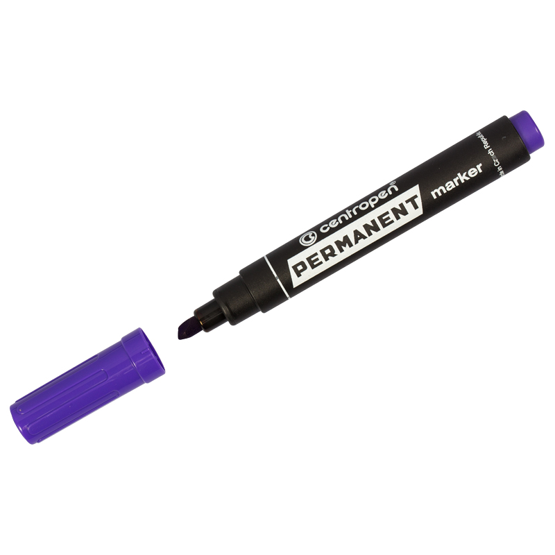 Маркер перманентный Centropen 2,5 мм, фиолетовый