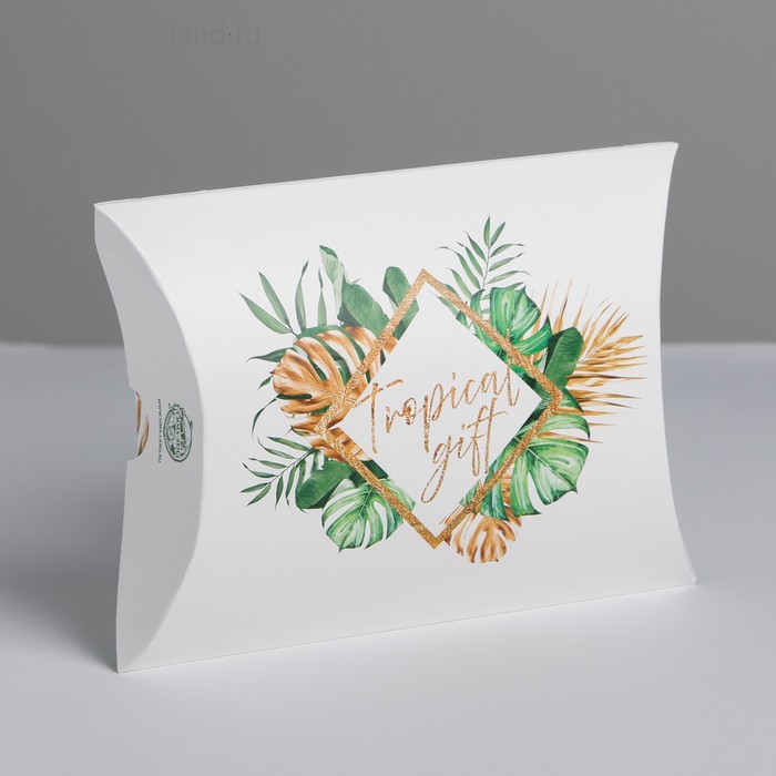 Подарочная коробка складная фигурная «Тропический подарок», 11×8×2 см 