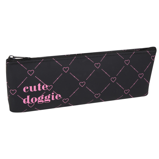 Пенал-косметичка "Cute doggie" 21х7х5,5 см, 1 отделение, силикон