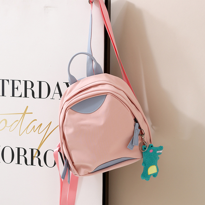 Рюкзак детский Mini Hero с брелоком крокодил, розовый