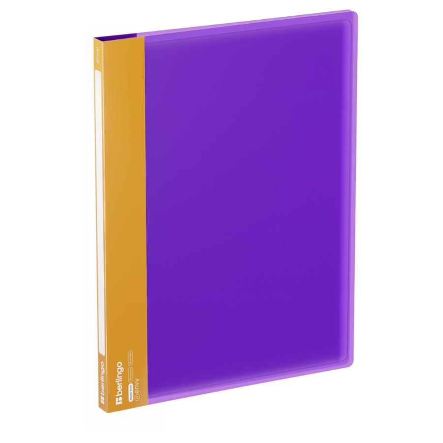 Папка Berlingo "Envy", 30 вкладышей 17мм, 700мкм, с внутр. карманом, фиолетовая