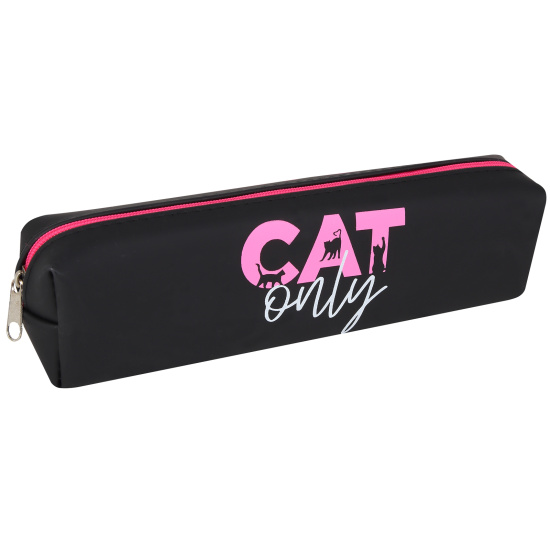 Пенал-косметичка "Cat only" 20х5х4 см, 1 отделение, силикон