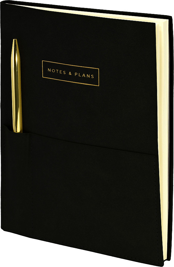Набор подарочный LOREX "ELEGANCE STYLISH COLLECTION" ежедневник недатированный+ ручка, черный