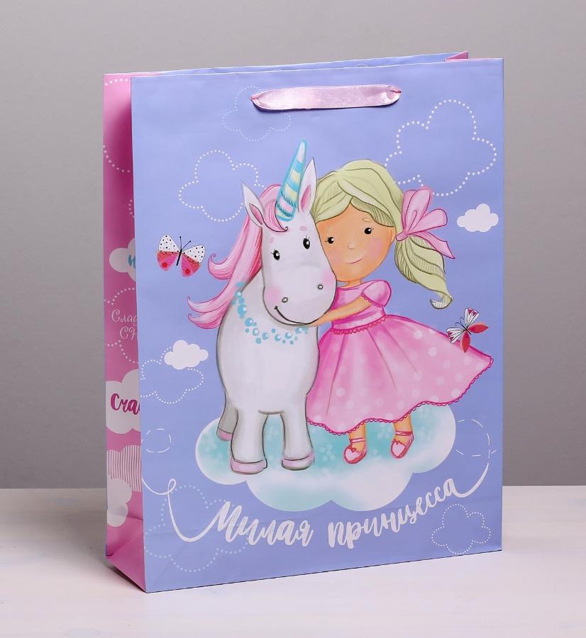 Пакет подарочный 40×31×9 см «Маленькая принцесса»