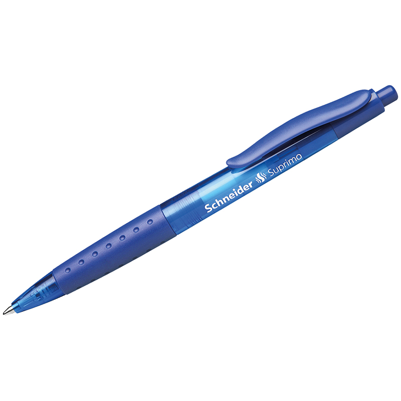 Ручка шариковая автоматическая Schneider "Suprimo" 1,0мм, грип, синяя