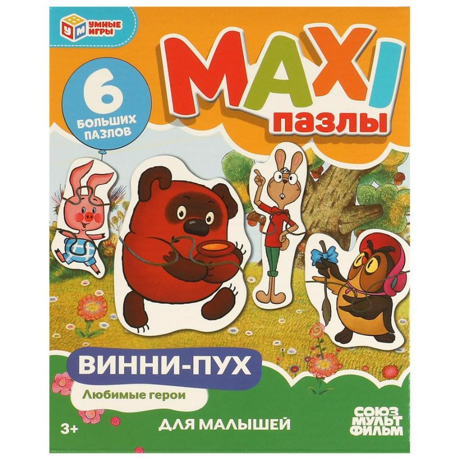 Пазл-макси 6 шт "Винни пух"