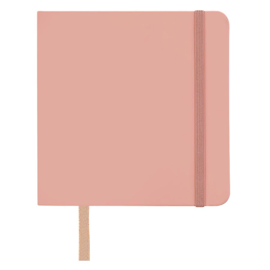 Скетчбук 80л., 150х150 Гамма "Студия", твердая обложка, на резинке, пудровый розовый