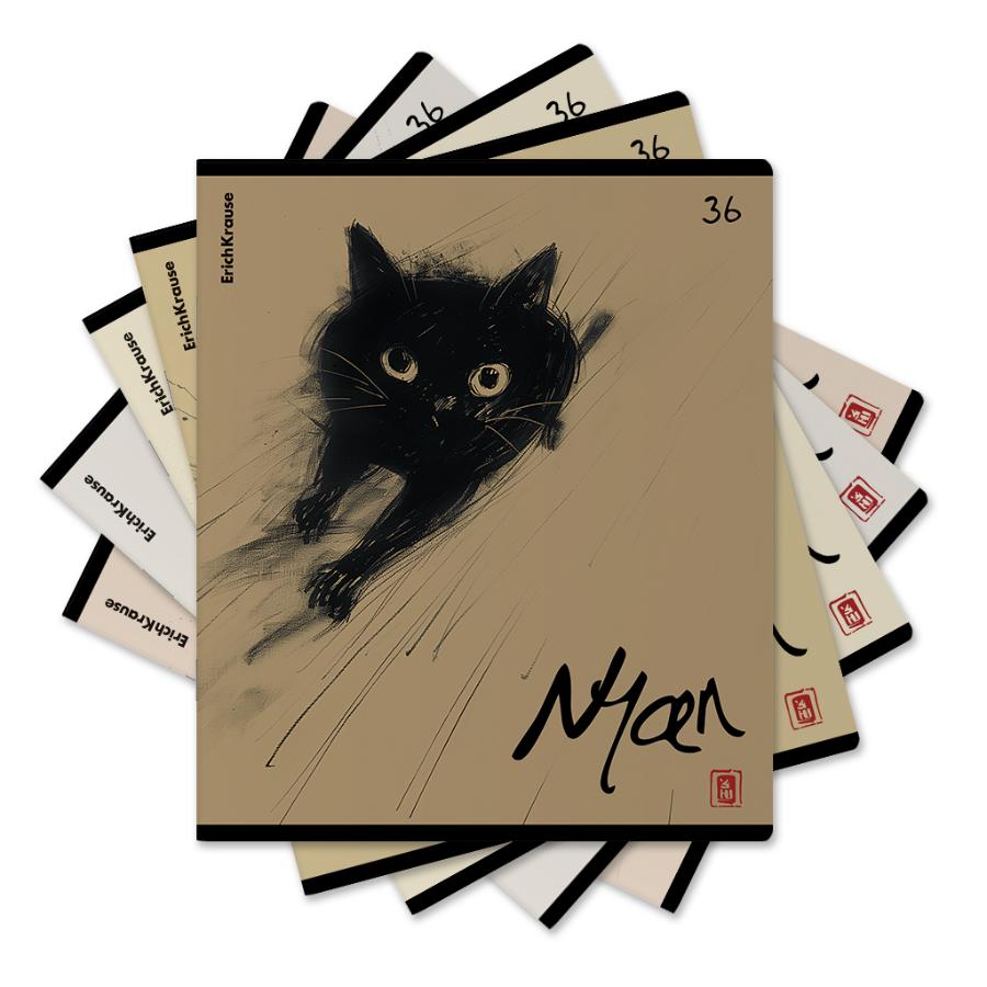 Тетрадь 36л Blur Cat