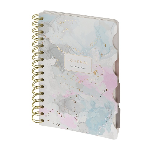 Книжка записная А5 120 л гребень, ART JOURNAL "PRIMAVERA" с разделителями