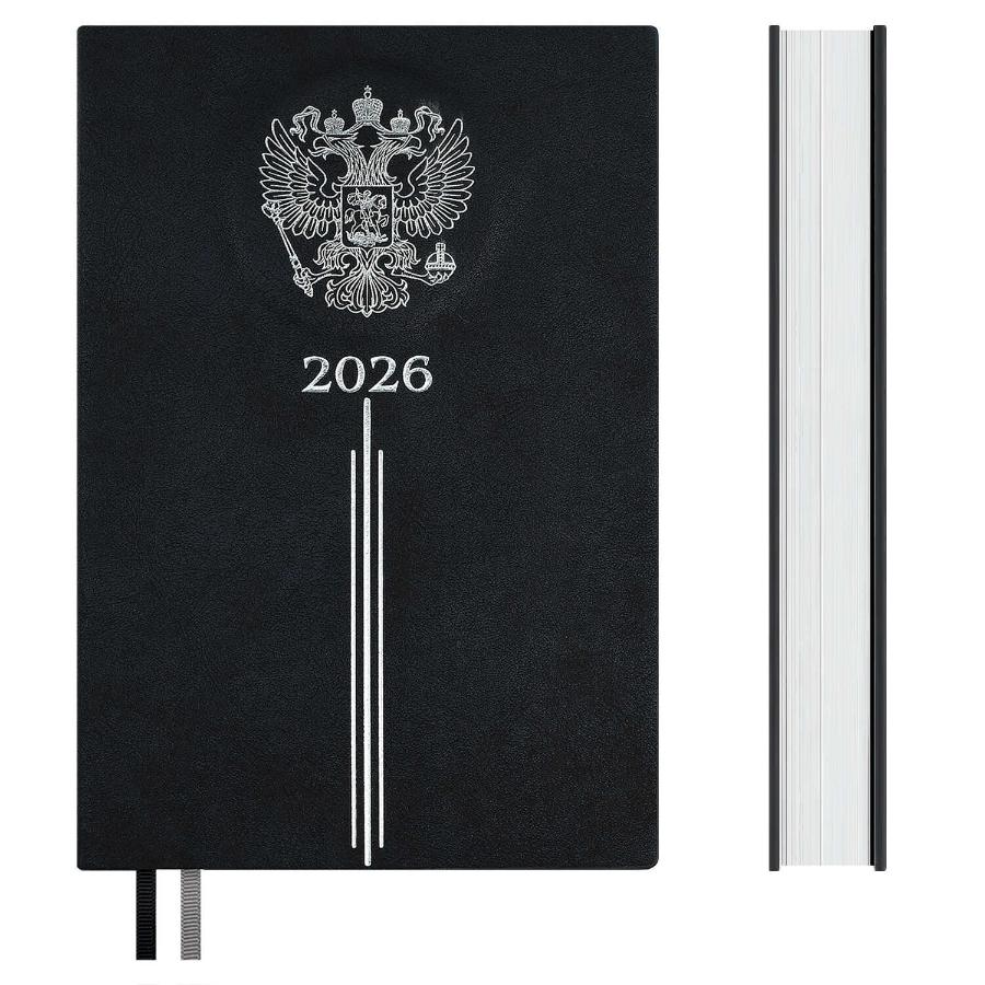 Ежедневник А5 176 л  2026, ESCALADA, Тиволи Герб черный