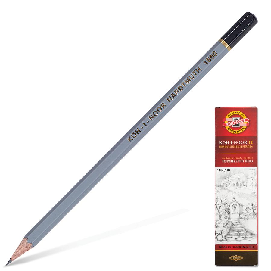Карандаш чернографитный Koh-I-Noor "1860" НВ, заточен.