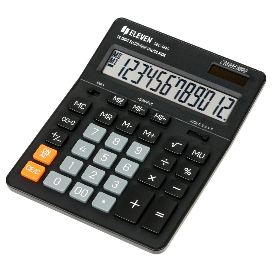 Калькулятор "Eleven SDC-444S" 12 разрядов, настольный