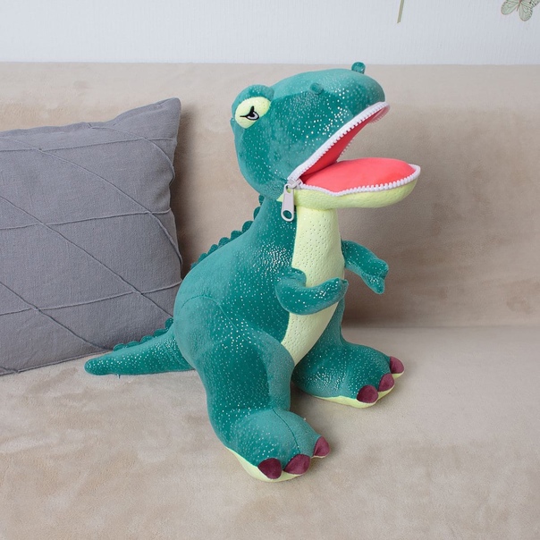 Игрушка мягкая "Динозавр", 55 см (зеленый)