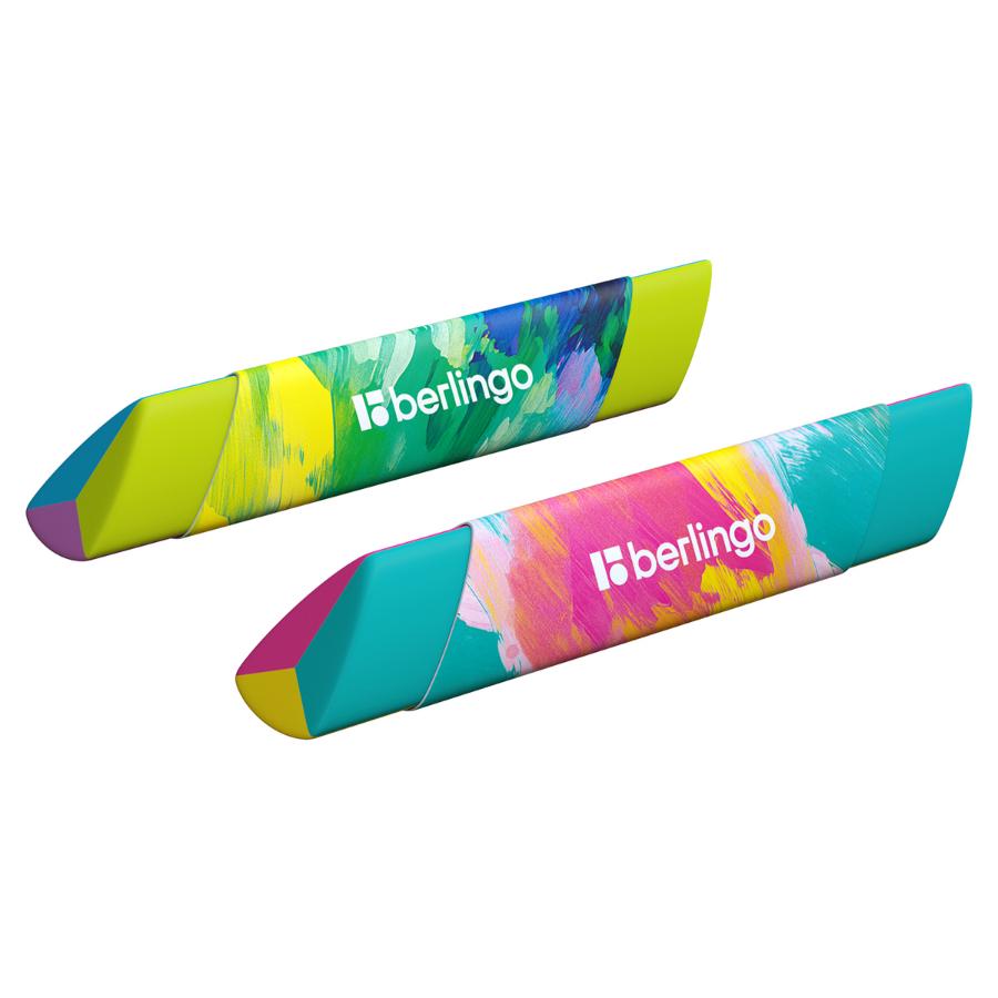 Ластик Berlingo  "Collision XS", треугольный, скошенный,  80х15х15мм, ассорти