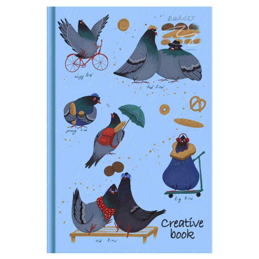 Книжка записная А5 112 л NICE BIRDS/CREATIVE BOOK