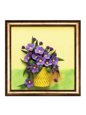Набор для творчества 3D картина из фоамирана "Полевые цветы"