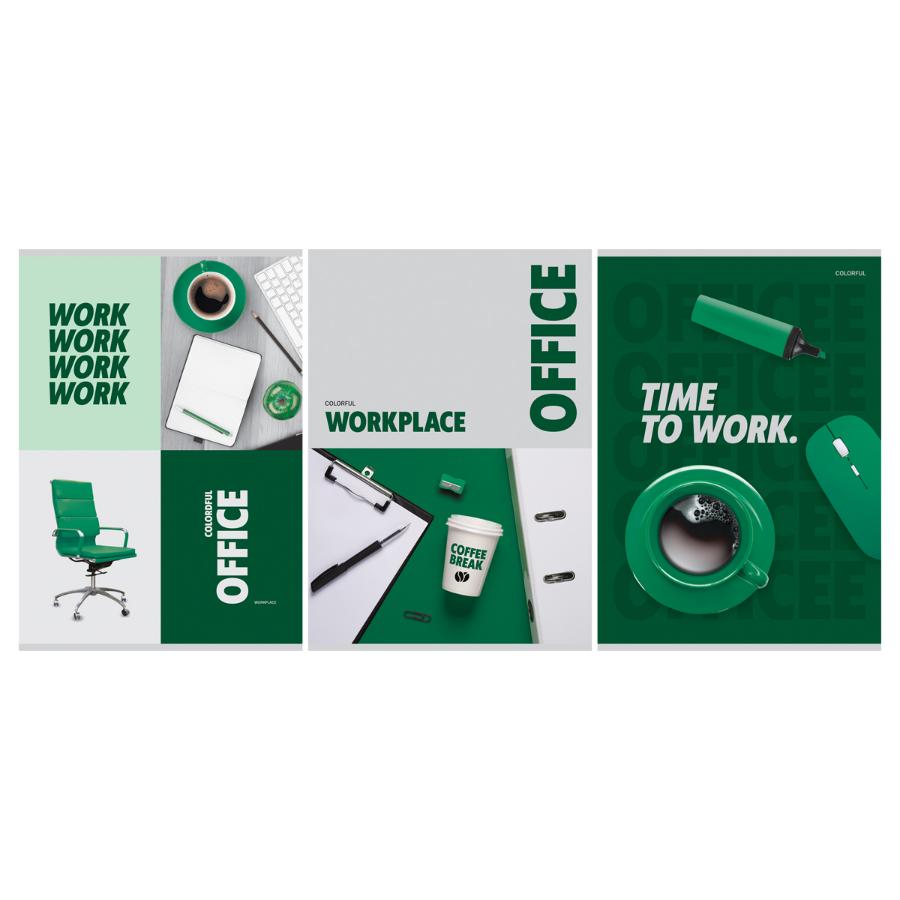 Тетрадь А4  80л клетка BG "Office" суперэконом