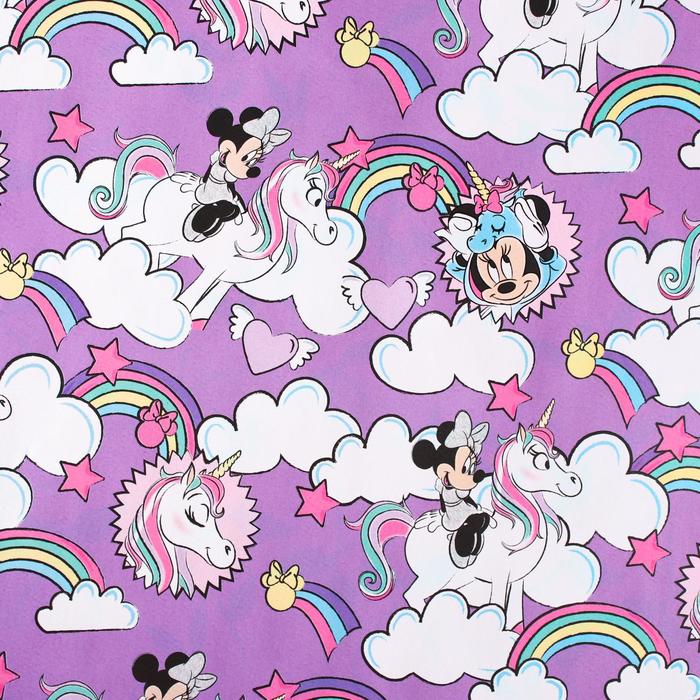 Бумага упаковочная 70х100 см "Единорог, Минни Маус" 