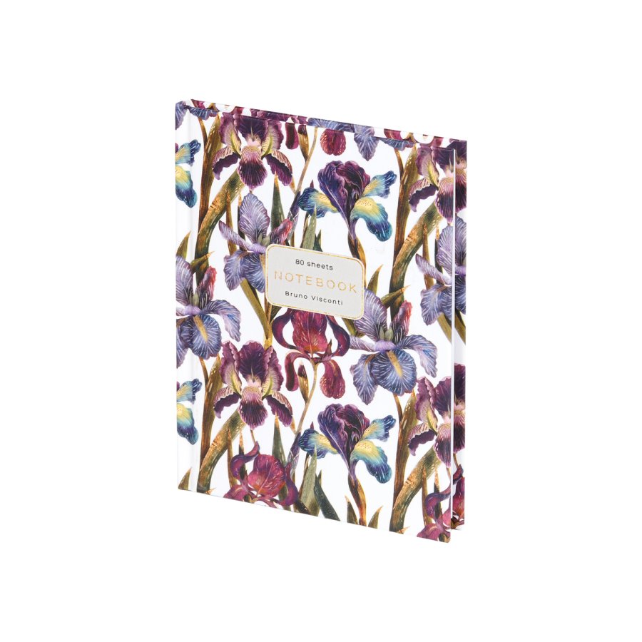 Бизнес-блокнот А6  80 л. "FLORA.ИРИСЫ"