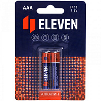 Батарейка Eleven AAA (LR03) алкалиновая, 2шт