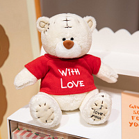 Игрушка мягкая "Мишка with love",15 см