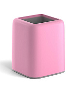Подставка-стакан ErichKrause "Forte, Pastel", розовый с серой вставкой