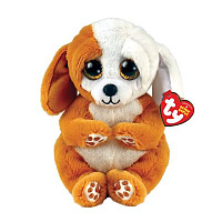 Игрушка мягкая "Бело- коричневая собачка", 15 см