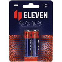 Батарейка Eleven AA (LR6) алкалиновая, 2шт