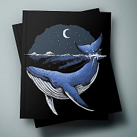 Блокнот позитивного настроения А5 "Whale world"