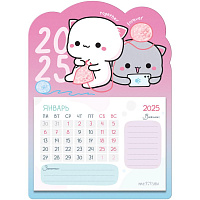 Календарь отрывной на магните 130*180мм склейка  "Kawaii", 2025г.