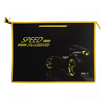 Папка А3 для чертежей и рисунков, с ручками "Speed Racing", пластик