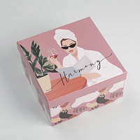 Подарочная коробка "Girl", 18 × 18 × 9.5 см