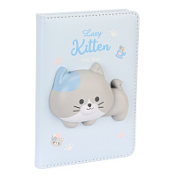 Записная книжка А6 96л Kitten, сквиш, линия