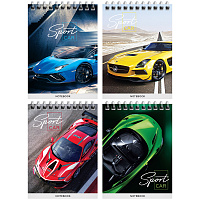 Блокнот А6 40 л гребень, Гонки. Sport cars