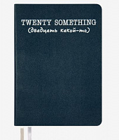 Ежедневник  А5 160л DeVente Message. Twenty Something недатированный, кожзам синий