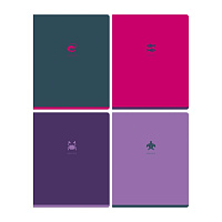 Тетрадь 48 л Monocolor. Element. soft-touch ламинация, с форзацем