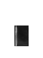 Обложка для паспорта кожа, черная