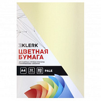Бумага KLERK A4  80гр/м. 50л PASTEL желтый