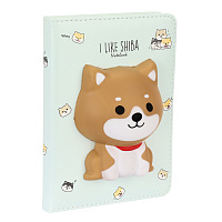 Записная книжка А6 128л Shiba. сквиш