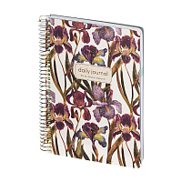 Ежедневник  А5 136л  Bruno Visconti "CUTE DIARY.Ирисы",золотой гребень