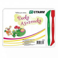 Дощечка для лепки А5 + 2 стека 